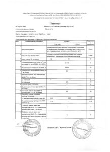 Паспорт качества на эмаль НЦ-132 желтую